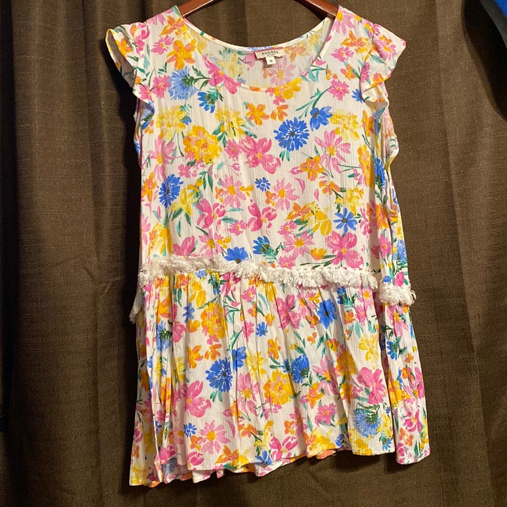 Chic Soul - floral babydoll top